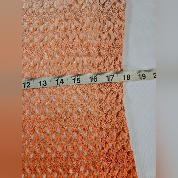 Notations Womens Orange Ombre Short Sleeve Top With Separate Tank Top Size Large - Picture 6 of 7